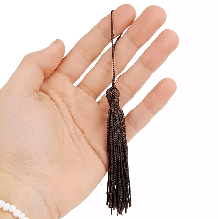 50 Pingentes De Seda Tassel - 7.0 Cm COR:MARROM-CAFE-294