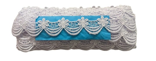 Renda Guipir CHL-722 4.5 CM -  Rolo C/13.7 Metros COR:BRANCO
