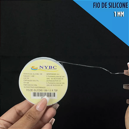 Fio De Silicone - Rolo C/ 10 Metros - Unidades Tam:10