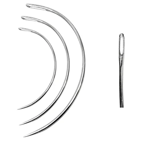 Agulha Curva P/ Tapeçaria - Kit C/3 Unidades
