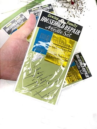 Kit Agulhas De Costura E Reparo - Kit 25 Pçs