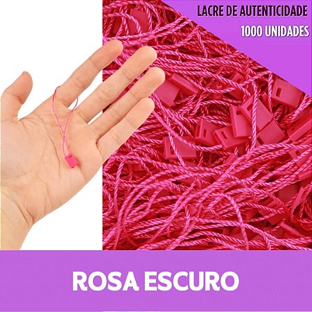 1000 Lacre de Autenticidade Inviolável - 18cm - P/Tag Cor:PINK-312