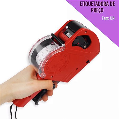 Etiquetadora Manual de Preços e Validade - 8 Digitos + Refil Lojas, supermercados e Comercio