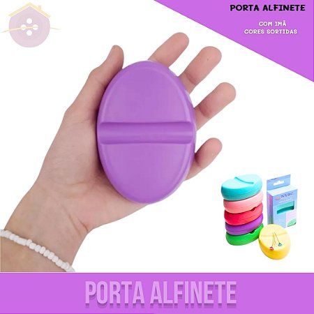 Alfineteiro Magnézio Porta Alfinete Colorido - Agulhas Imã Costura Patchwork