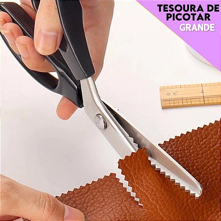Tesoura de Picotar Corte Profissional Zig Zag - Tecido Papel Scrapbook