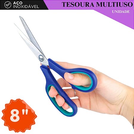 Tesoura Multiuso P/Costura e Artesanato - TAM 08'' - Unidade