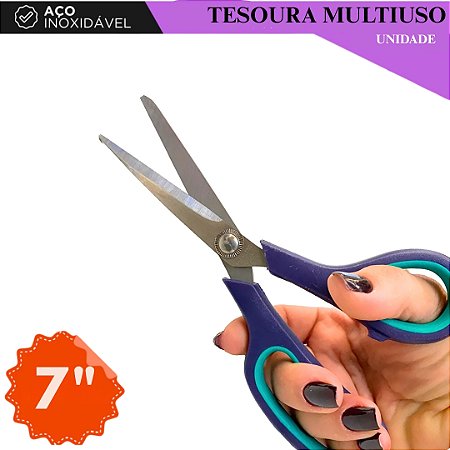 Tesoura Multiuso P/Costura e Artesanato - TAM 07'' - Unidade