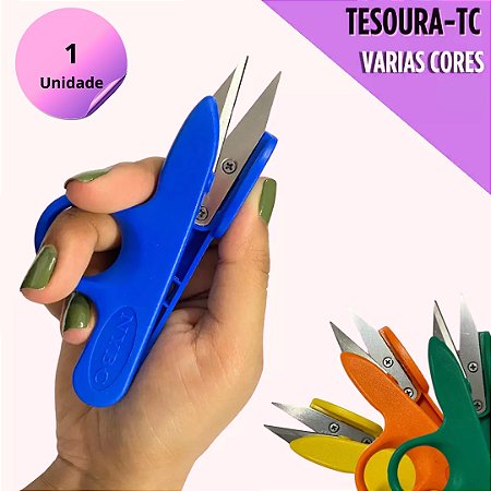 Tesoura De Arremate Cabo De Plástico -  Unidade