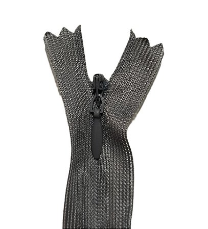 10 Zíper Invisível - 50Cm - Nº3 - COR:CINZA-CHUMBO-309