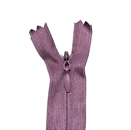 10 Zíper Invisível - 30Cm - Nº3 - COR:ROSE-ESCURO-082
