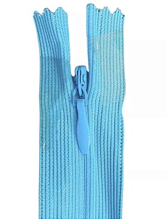 10 Zíper Invisível - 15Cm - COR:AZUL-TURQUESA-199