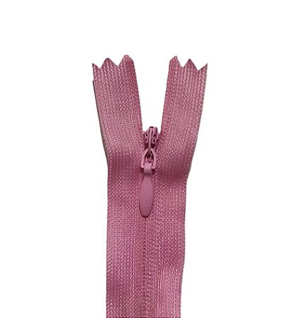 10 Zíper Invisível - 60Cm - Nº3 - COR:ROSA-CHICLETE