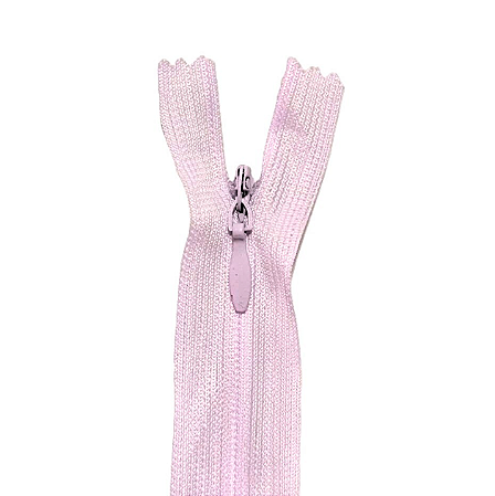 10 Zíper Invisível - 20Cm - Nº3 - COR:ROSA-BEBE-132