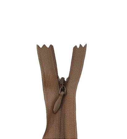 10 Zíper Invisível - 20Cm - Nº3 - COR:CARAMELO-267