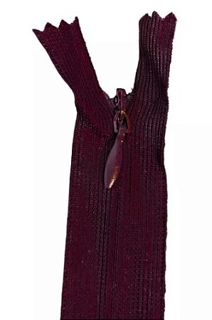 Zíper Invisível - 15Cm - Nº3 - Pct C/100 Unidades COR:VINHO-173