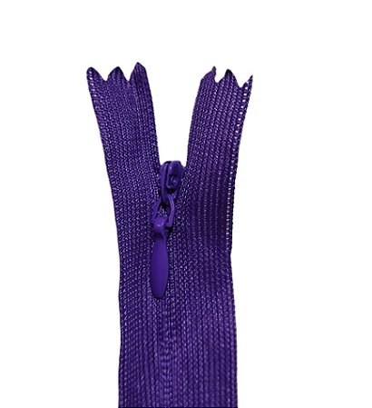 Zíper Invisível - 20Cm - Nº3 - Pct C/100 Unidades COR:ROXO-218