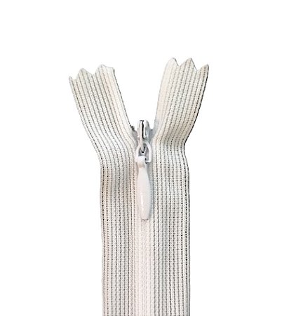 Zíper Invisível - 30Cm - Nº3 - Pct C/100 Unidades COR:BRANCO-101