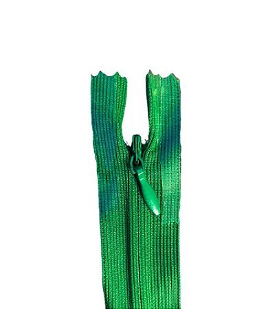 Zíper Invisível - 60Cm - Nº3 - Pct C/100 Unidades COR:VERDE-BANDEIRA-540