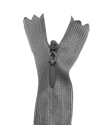 Zíper Invisível - 60Cm - Nº3 - Pct C/100 Unidades COR:CINZA-ESCURO-307