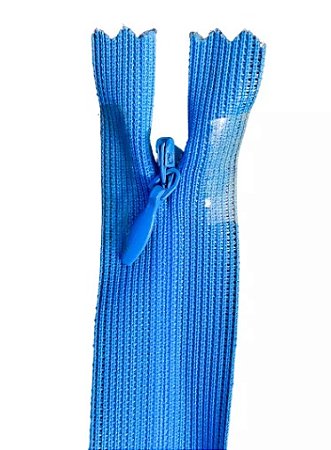 Zíper Invisível - 60Cm - Nº3 - Pct C/100 Unidades COR:AZUL-HORTENCIA-182