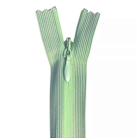 Zíper Invisível - 50Cm - Nº3 - Pct C/100 Unidades COR:VERDE-BEBE-238