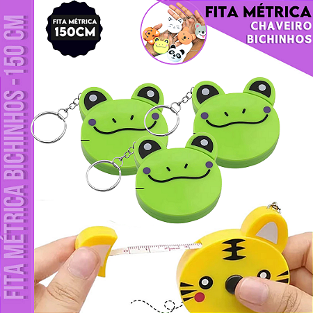 Fita Métrica Sapinho Trena - 150cm - Retrátil Costura Patchwork