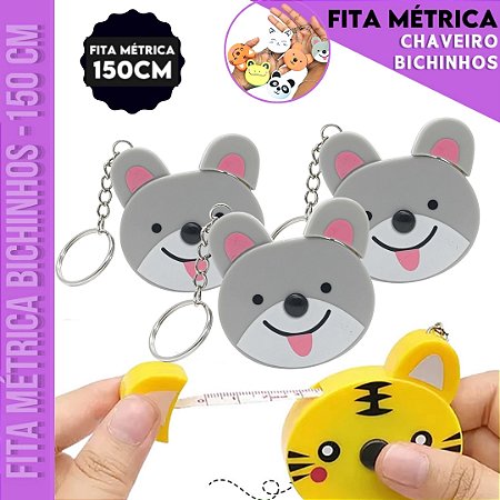 Fita Métrica Cachorrinho Trena - 150cm - Retrátil Costura Patchwork
