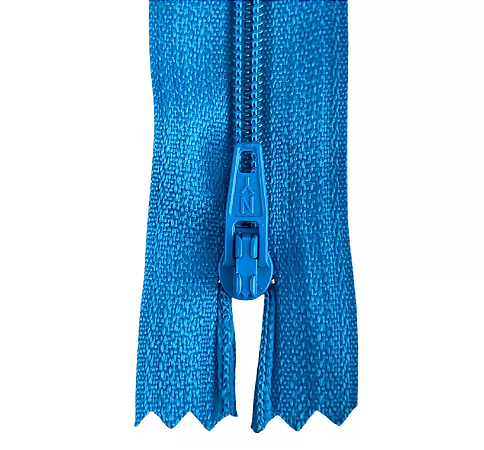 Ziper Comum Nylon Fino - 12cm - Nº3 - Pct C/100 Unidades COR:TURQUESA-ESCURO-349