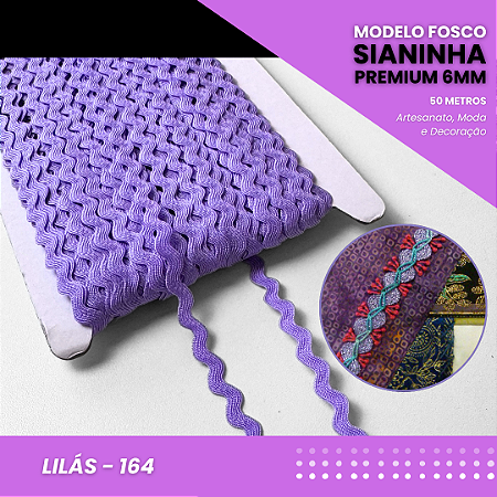 Sianinha Premium - 06mm - Rolo C/50 Mts Cor:Lilas-164