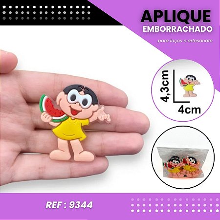 Aplique Emborrachado Para Laços - Magali Turma da Mônica Ref: 9344