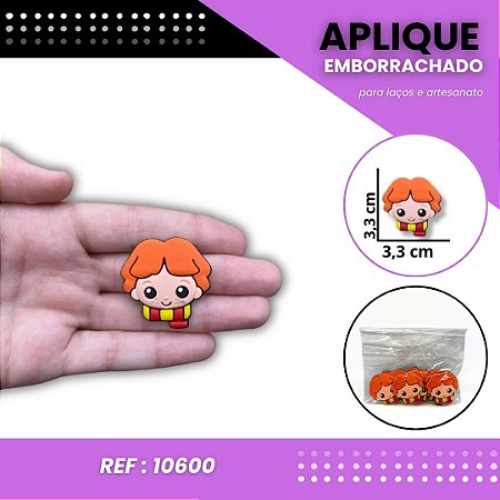 Aplique Emborrachado Para Laços - Rony Harry Potter Ref: 10600