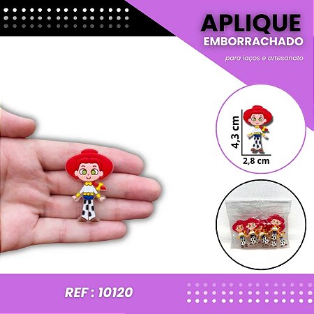 Aplique Emborrachado Para Laços - Jessi Toy Story Ref: 10120