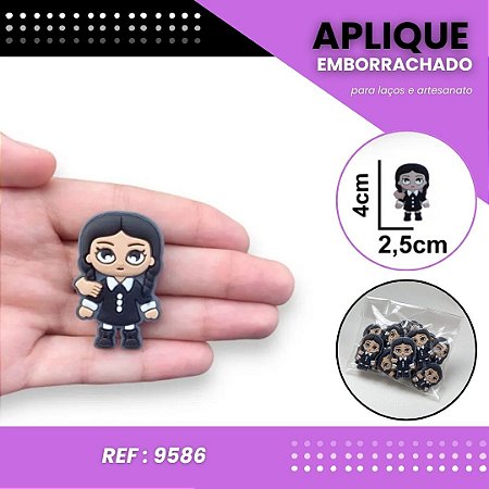 Aplique Emborrachado Para Laços - Wandinha P Ref: 9586