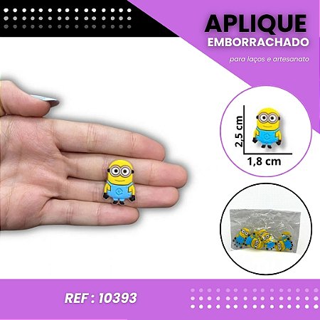 Aplique Emborrachado Para Laços - Bob Minions Ref: 10393