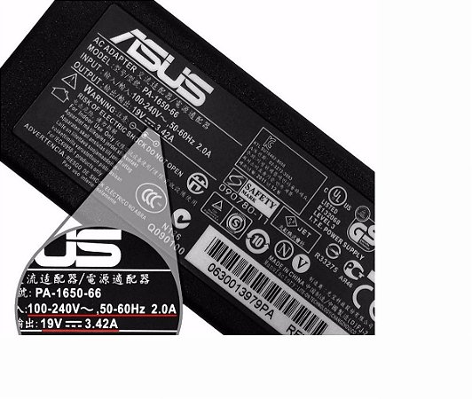 FONTE ASUS  X44H X53U X550C   19V - 3.42A