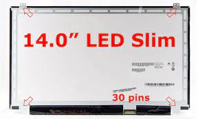 Tela para notebook 14 polegadas LED Slim 30 pinos