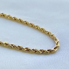 Colar Cordão Baiano Banhado Em Ouro 18K