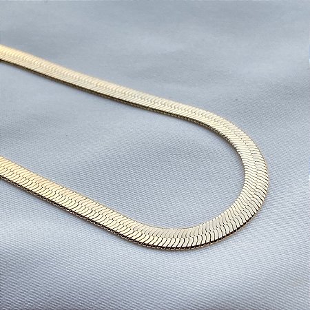 Pulseira Fita Laminada Banhada Em Ouro 18k