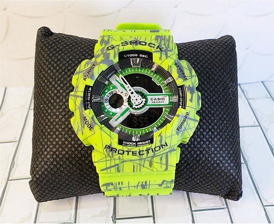 relogio g shock verde agua