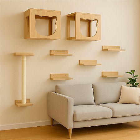 Playground para Gato - Kit com 9 Peças