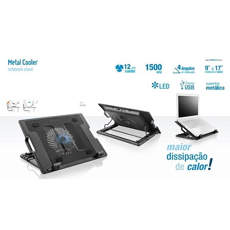 Base Notebook com Cooler AC166