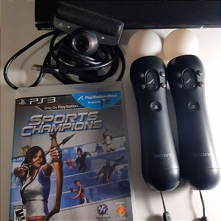 Kit Movie PS3 - 1 Câmera + 2 Bastões - Semi Novo