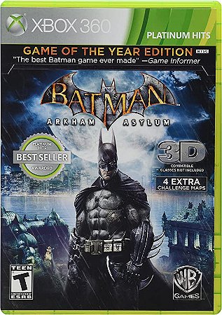 Jogo Batman Arkham Asylum Xbox 360