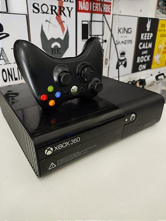 Xbox 360 Semi Novo Desbloqueado + 10 Jogos + Controle Original