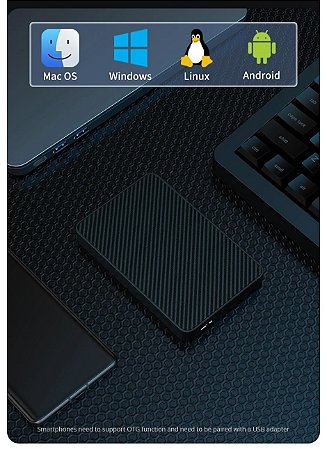 HD Externo 500GB  Conexão USB 3.0