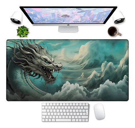 Mouse Pad Extra Grande Deak Pad 90x40 Preto