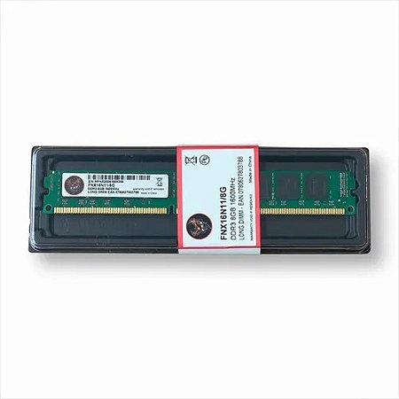 Memória Ram 8GB DDR3 Desktop 1600MHz - FNX / KING / Multi