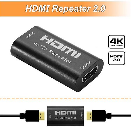 Extensor HDMi Amplificado - Emendar 2 Cabos