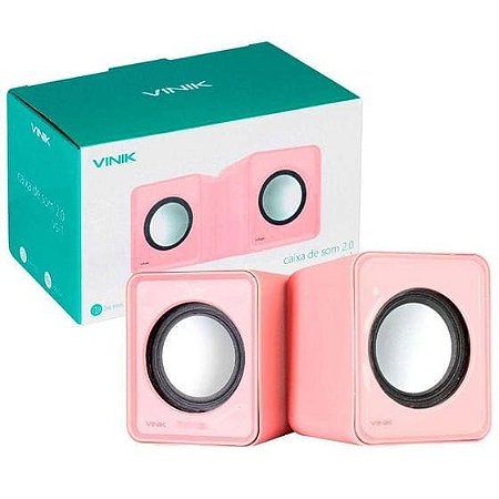 Caixa de Som PC Vinik com Controle de Volume
