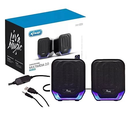 Caixa de Som PC Amplificada 2.0 12W
